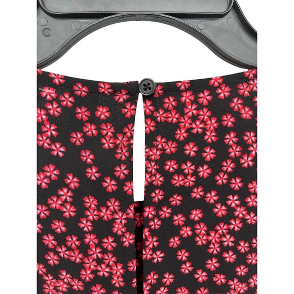 BP Black Graphic Blooms Long Sleeve Dress Size Small - Picture 5 of 11